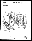 DOOR PARTS Diagram and Parts List for DW5000A1  Frigidaire Dishwasher