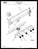 BACKGUARD Diagram and Parts List for MGF300PBWA  Frigidaire Range