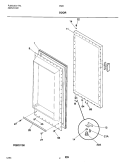 DOOR Diagram and Parts List for FMR4  Electrolux Freezer