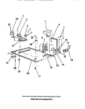 CABINET BASE, BLOWER MOTOR, TRANSFO Diagram and Parts List for MC1050C0  Frigidaire Microwave