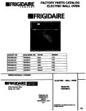 COVER Diagram and Parts List for FEB789CCB1  Frigidaire Wall Oven