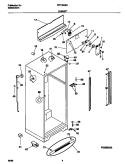 CABINET Diagram and Parts List for FRT18NRHD0  Frigidaire Refrigerator