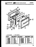 DOOR PARTS Diagram and Parts List for KB883GDM3  Frigidaire Wall Oven