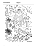 BODY Diagram and Parts List for EW30GS65GSA  Electrolux Range