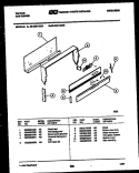 BACKGUARD Diagram and Parts List for 30-2551-23-01  Tappan Range