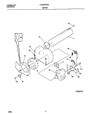 P16M0019 MOTOR, BLOWER Diagram and Parts List for FDG8970EW2  Frigidaire Dryer