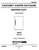 COVER Diagram and Parts List for FMR3615A49  Frigidaire Freezer