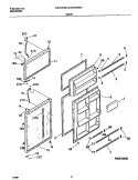 DOORS Diagram and Parts List for FRT21IPRHW3  Frigidaire Refrigerator