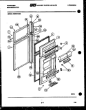 DOOR PARTS Diagram and Parts List for FPE21TFA0  Frigidaire Refrigerator