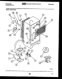 SYSTEM AND AUTOMATIC DEFROST PARTS Diagram and Parts List for FPCE21TFW3  Frigidaire Refrigerator