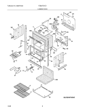 LOWER OVEN Diagram and Parts List for FEB30T5DCD  Frigidaire Wall Oven