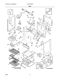 BODY Diagram and Parts List for LGGF305MKFB  Frigidaire Range