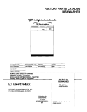 COVER Diagram and Parts List for FDB10NRBB1  Frigidaire Dishwasher