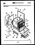BODY PARTS Diagram and Parts List for VE30AW5  Tappan Range