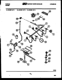 BURNER, MANIFOLD AND GAS CONTROL Diagram and Parts List for 30-3657-00-03  Tappan Range