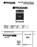 COVER Diagram and Parts List for FEF377BAWB  Frigidaire Range