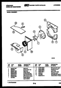 AIR HANDLING PARTS Diagram and Parts List for AR24NS8F3  Frigidaire Air Conditioner