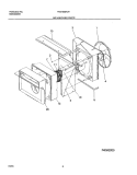 AIR HANDLING PARTS Diagram and Parts List for FAS155M1A1  Frigidaire Air Conditioner