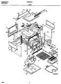 Part Location Diagram of 5303311159 Frigidaire FRONT-OVEN