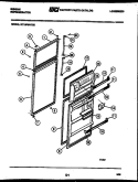DOOR PARTS Diagram and Parts List for RT19F8WT3E  Gibson Refrigerator