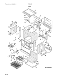 BODY Diagram and Parts List for FED355EBD  Frigidaire Range