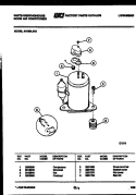 COMPRESSOR PARTS Diagram and Parts List for AS189L2K2  Frigidaire Air Conditioner