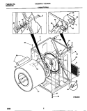CABINET / DRUM Diagram and Parts List for TDE546RBW2  Tappan Dryer
