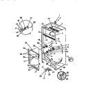 INTERIOR CABINET Diagram and Parts List for UF13DL1  Frigidaire Freezer