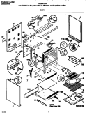 BODY Diagram and Parts List for FEF366CGSE  Frigidaire Range