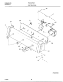 CONTROL PANEL Diagram and Parts List for FWSB34RGS1  Frigidaire Washer