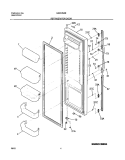 REFRIGERATOR DOOR Diagram and Parts List for GS23HSZBC2  Frigidaire Refrigerator