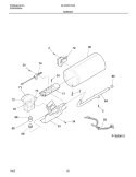 BURNER Diagram and Parts List for GLGR331AS4  Frigidaire Dryer