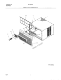 WRAPPER Diagram and Parts List for FAS155K1A1  Frigidaire Air Conditioner
