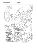 BODY Diagram and Parts List for FPEF3081MFA  Frigidaire Range