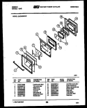 DOOR PARTS Diagram and Parts List for CGC4S8WXE  Gibson Range