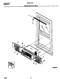 WINDOW MOUNTING Diagram and Parts List for WAB067F7B2  Frigidaire Air Conditioner