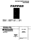 COVER Diagram and Parts List for TGB504CFB1  Tappan Wall Oven
