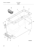 CABINET Diagram and Parts List for WFC15M4BW5  Crosley Freezer