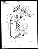 CABINET PARTS Diagram and Parts List for TPK180JN2D  Kelvinator Refrigerator