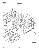 LOWER DOOR Diagram and Parts List for REG638BNW5  Frigidaire Range