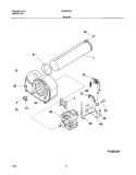 MOTOR Diagram and Parts List for GLER331AQ2  Frigidaire Dryer