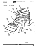 CABINET Diagram and Parts List for MVH1190N  Frigidaire Microwave