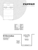 COVER Diagram and Parts List for TGF351ESF  Tappan Range