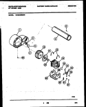 BLOWER AND DRIVE PARTS Diagram and Parts List for WDG546RBW0  Frigidaire Dryer