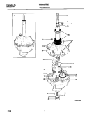 P12M0008 TRANSMISSION Diagram and Parts List for WWS445RFS0  Frigidaire Washer