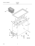 CABINET Diagram and Parts List for KCG200GW2  Kelvinator Freezer