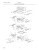 SHEVLES - FRESH FOOD / REFR Diagram and Parts List for E42BS75ETT  Electrolux Refrigerator