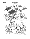 SHELVES Diagram and Parts List for FRT18PNFD2  Frigidaire Refrigerator