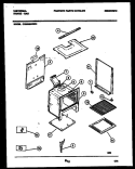 BODY PARTS Diagram and Parts List for CG300SP2W1  Frigidaire Range