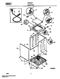 CABINET / TOP Diagram and Parts List for MWS445RFS0  Frigidaire Washer